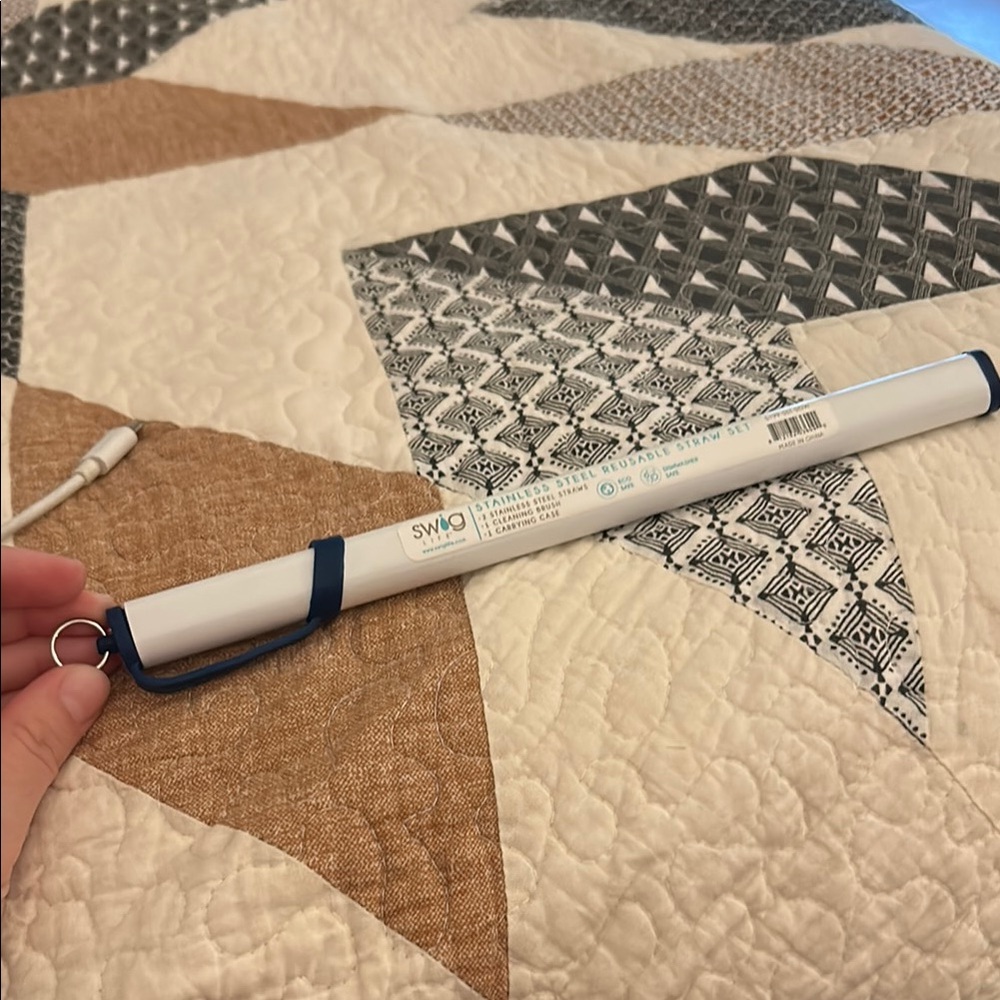 Swig life stainless steel reusable straw set